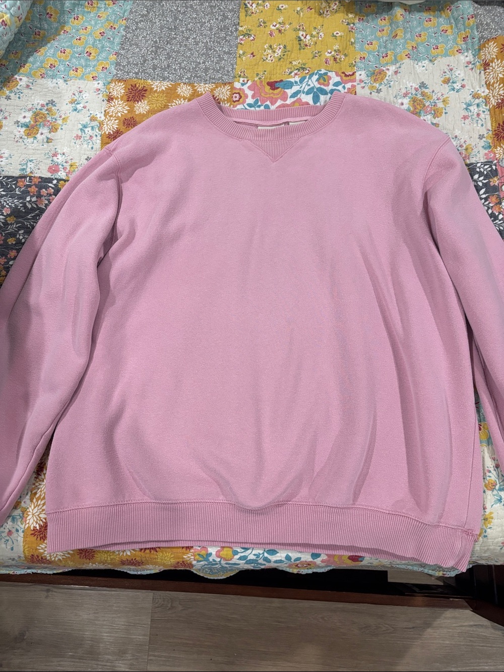 Classic Elements Pink Crewneck Sweater
